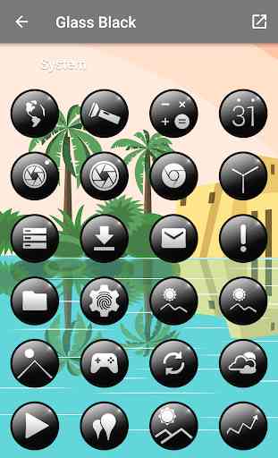 Glass Black - Icon Pack 1