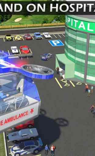 Heli Ambulancia Rescate Equipo Helicóptero Sim 3