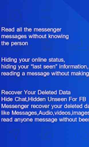 Hidden Chat,Unseen,Hide Unseen Chat For Messenger 2