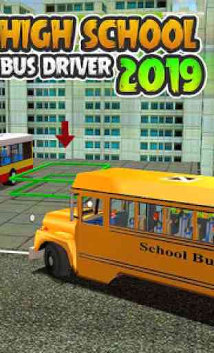 High School Bus Driver 2019: Juego de niños gratis 2