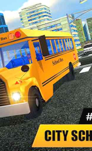 High School Bus Driver 2019: Juego de niños gratis 3
