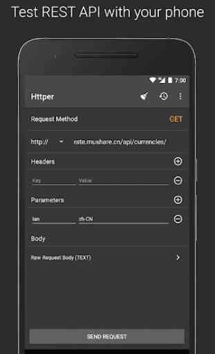 Httper - Test REST API with your phone 1