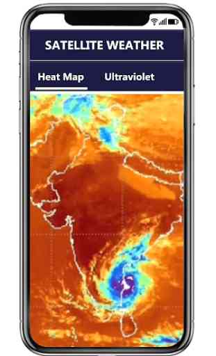Indian hurricane storm weather satellite radar map 2
