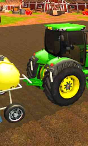Juego de cosecha de agricultura real Tractor 20 4