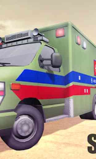 Juego del rescate de la ambulancia del ejército 2