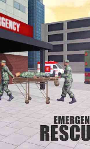 Juego del rescate de la ambulancia del ejército 4