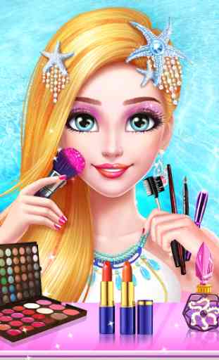 La Princesa Sirena Maquillaje 1