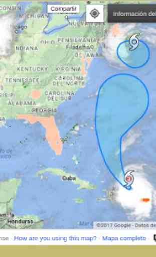 Monitor de Huracan Pronóstico 2018 Ciclón Bomba 3
