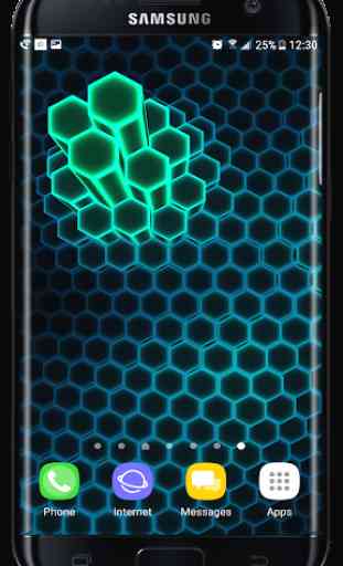 Neon Cells Particles 3D Live Wallpaper 1