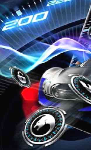 Racing Car Neon Dashboard Theme 4