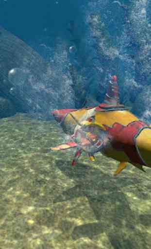 Salvaje Robot Tiburón Ataque Simulador 2