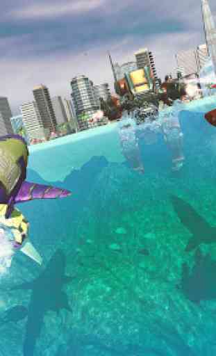 Salvaje Robot Tiburón Ataque Simulador 3