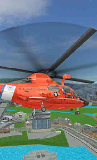 Simulador de rescate de helicóptero volando 1