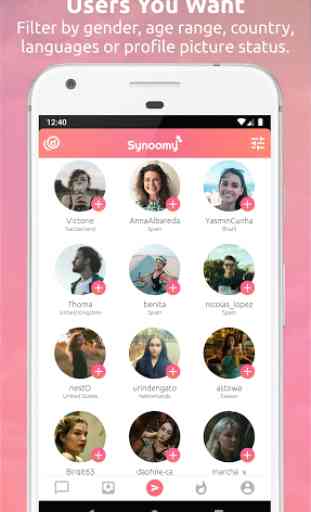 Synoomy: Meet people via posts, Chat, Find friends 1