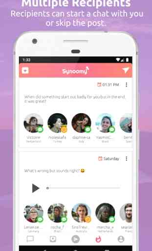 Synoomy: Meet people via posts, Chat, Find friends 3