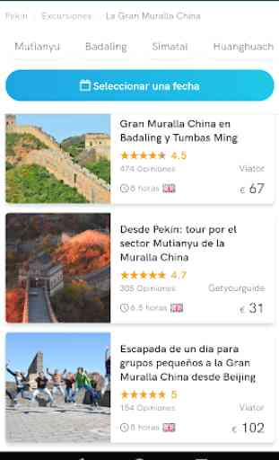TourScanner: Tours, Entradas y Excursiones 2