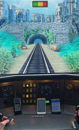 Underwater Bullet Train Simulator : Train Games 2