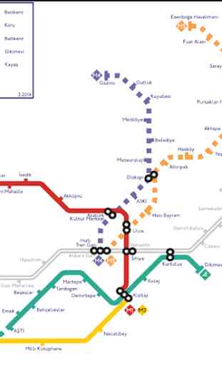 Ankara Metro Map 2