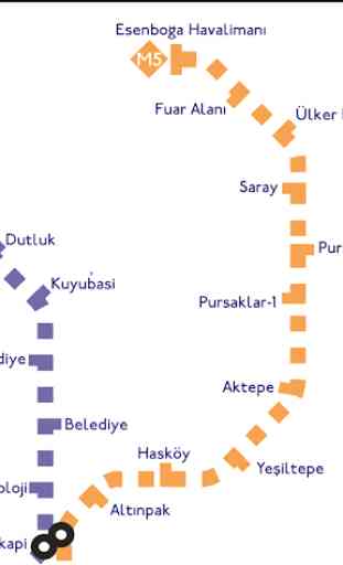 Ankara Metro Map 3