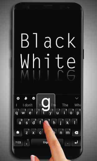 Classic Business Black White Keyboard Theme 2