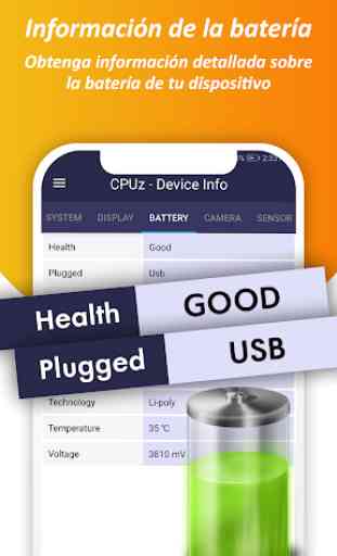 CPUz Pro - Información detallada del dispositivo 2