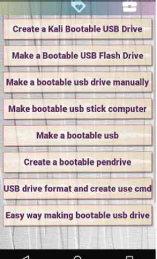 Create a Bootable USB Tricks 1