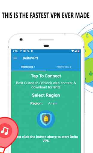 Delta VPN Free VPN - VPN segura y rápida 2