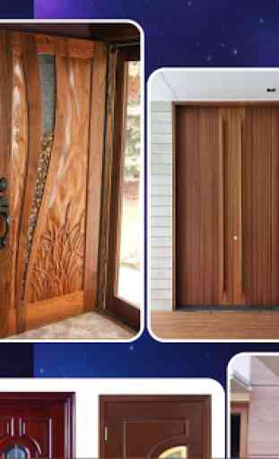 Diseño de puerta de madera 1
