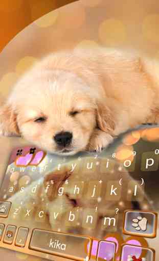 Dynamic Sleeping Puppy Tema de teclado 1