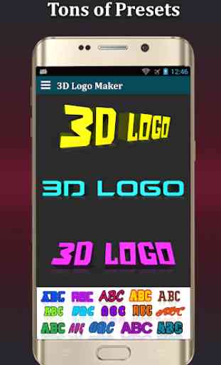 Editor de fotos texto 3D Lite-3D Logo & Nombre 3D 3