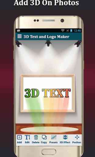 Editor de fotos texto 3D Lite-3D Logo & Nombre 3D 4