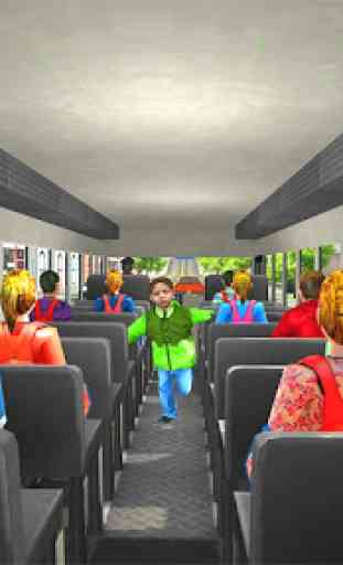 Escuela Autobús Transporte Conductor 2019 - School 2