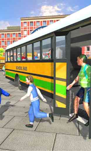 Escuela Autobús Transporte Conductor 2019 - School 3