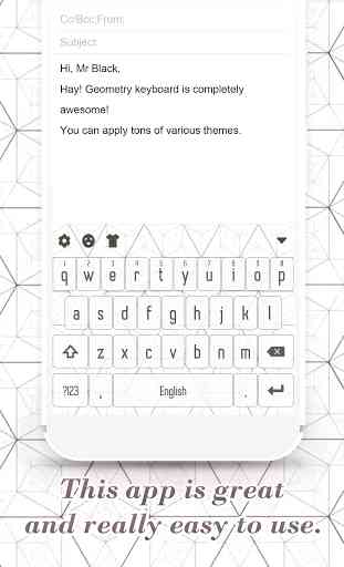 Girly Geometry Keyboard Theme for iPhone X 2