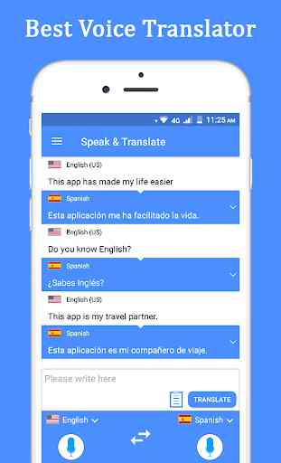 Habla y traduce traductor e intérprete de voz. 1
