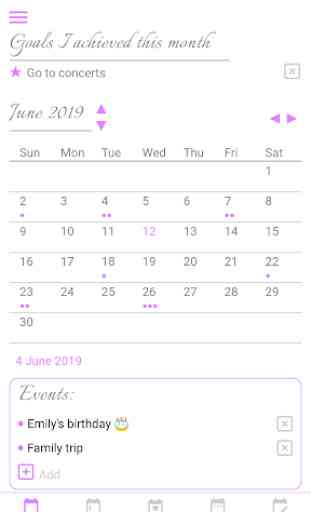 Laviolet Bullet Journal - Calendar, Habit Tracker 2