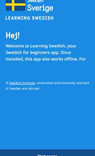 Learning Swedish 1