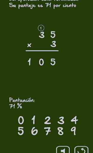 Matemáticas: Multiplicación 3