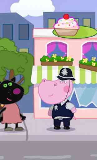Niños Juegos de Policía: Hippo Detective 2