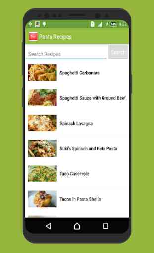 Pasta Easy Recipes Offline App 1