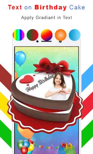 Pastel de cumpleaños con nombre y foto en pastel 2
