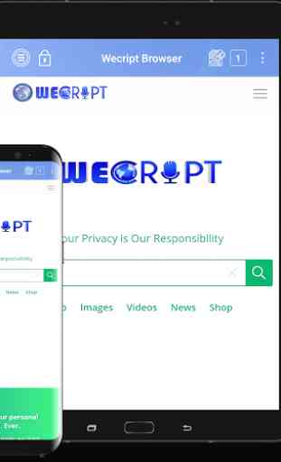 private, secured, safe & incognito: WECRIPT Search 2