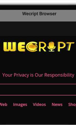 private, secured, safe & incognito: WECRIPT Search 4