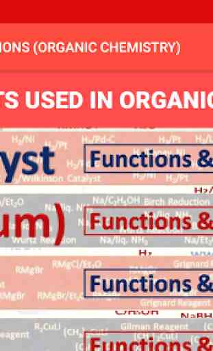 REAGENTS AND THEIR FUNCTIONS ORGANIC CHEMISTRYFree 1