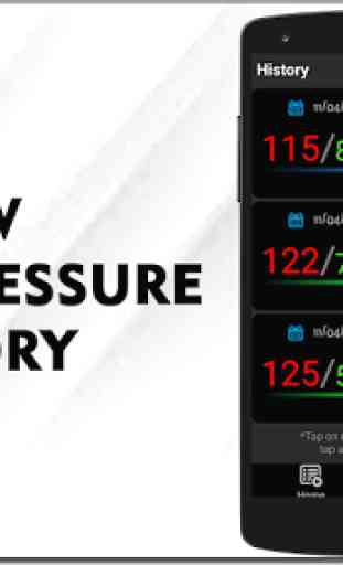 Registrador presión arterial: Rastreador historia 2