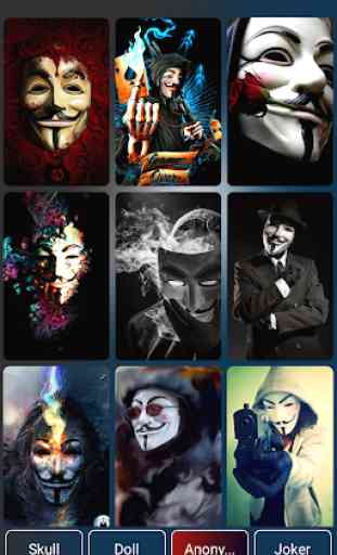 Scary Wallpapers Horror: Skull, Joker, Anonymous 1