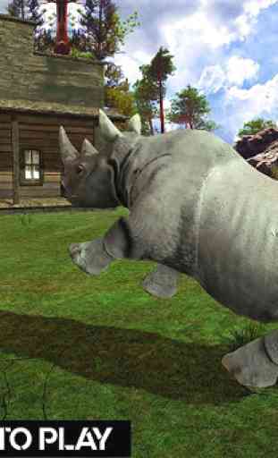Simulador de la familia del rinoceronte salvaje 2