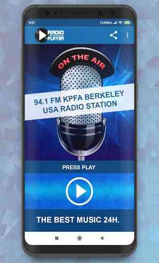 94.1 FM KPFA Berkeley USA Radio App Player Gratis 1