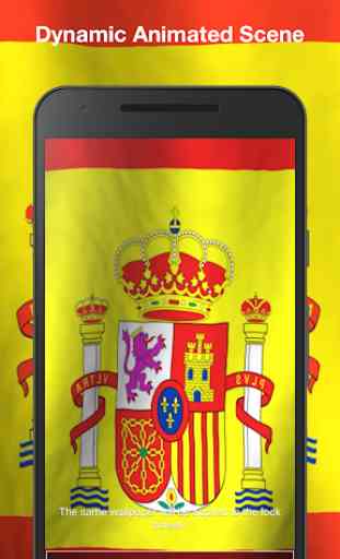 Bandera de España 3D Fondo de Pantalla Animado 2