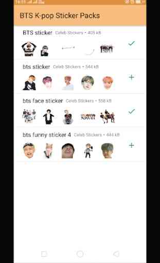 BTS K-pop WAStickerApps : Stickers for Whatsapp 1